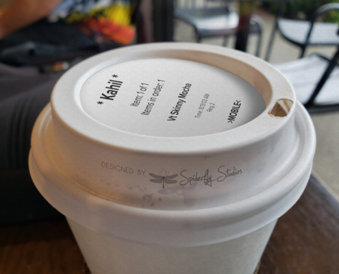 Coffee Lid Label - Concept Art