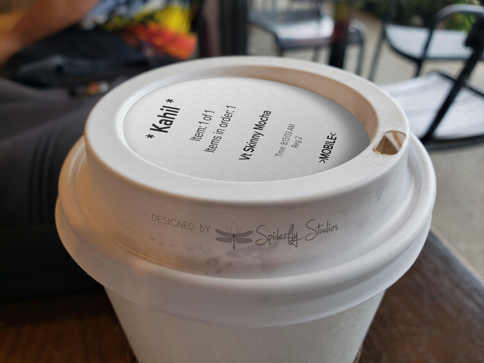 Coffee Lid Label - Concept Art