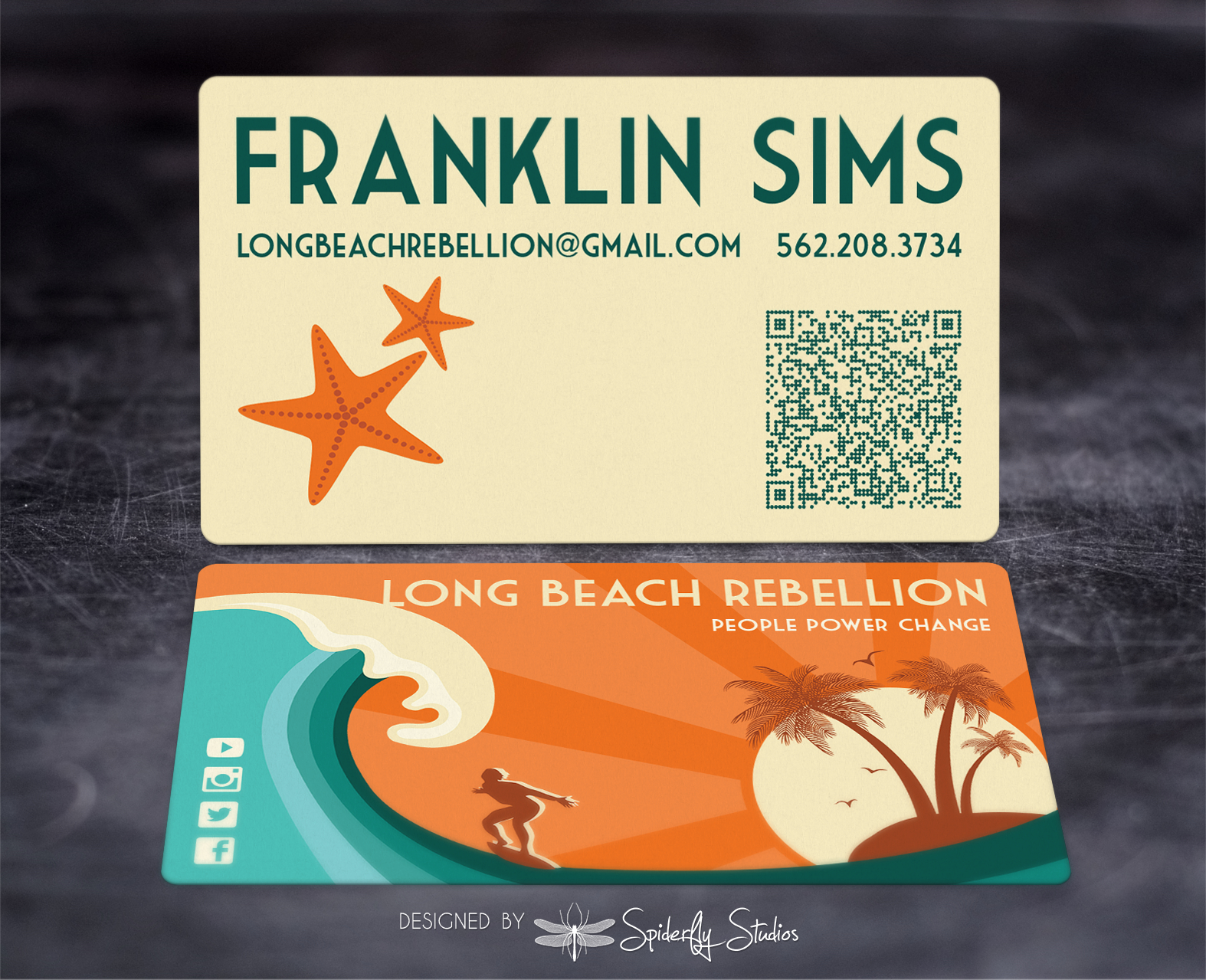 Long Beach Rebellion - Business Card Design