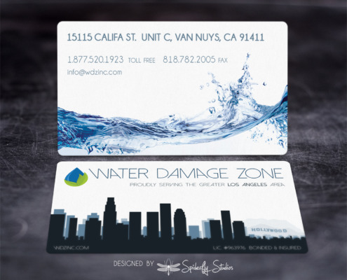 Water Damage Zone - Business Cards